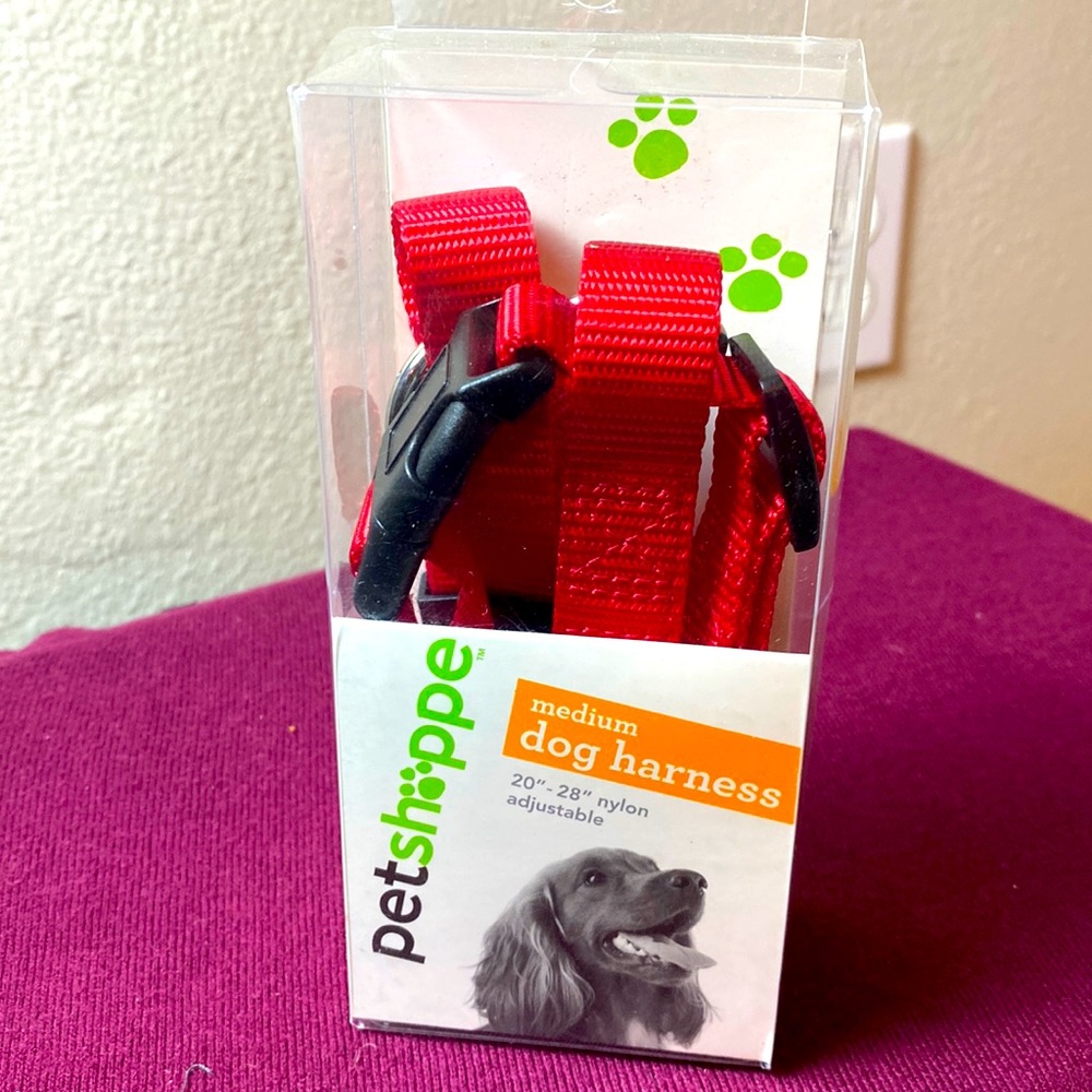 NWT Pet shopped Medium Dog Harness 20” - 28” nylon adjustable